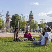 Gruppe auf dem Unteren Marktplatz (c) Freudenstadt Tourismus, Foto Heike Butschkus