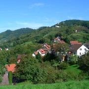 Blick von Waldmatt zur Burg Windeck