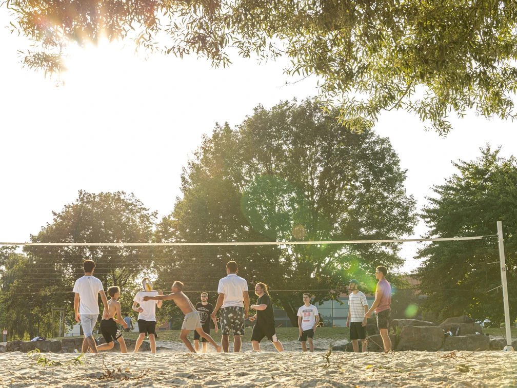 Beachvolleyballplatz im Allerpark