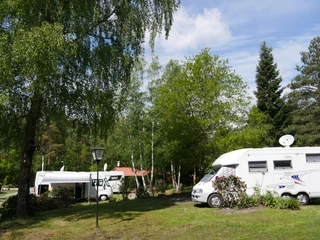 Wohnmobile auf dem Campingplatz
