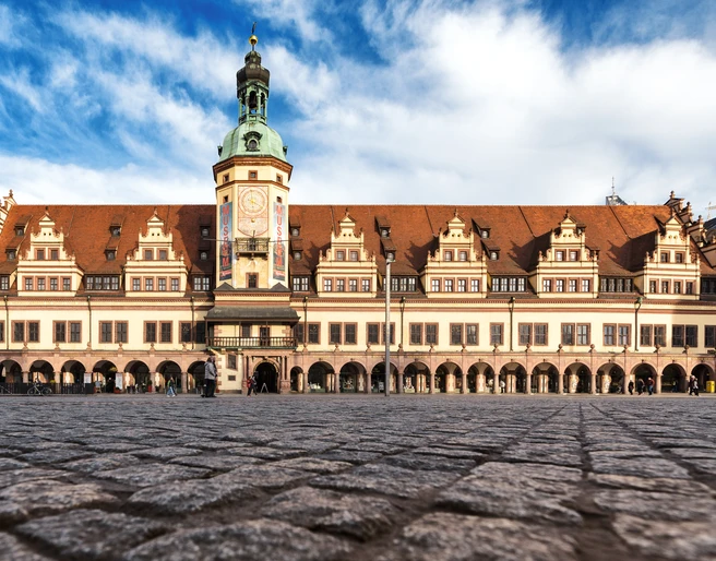 Altes Rathaus - Sehenswürdigkeiten in Leipzig Blick auf das Alte Rathaus und den Markt, Geschichte, Stadtgeschichtliches Museum, Kultur, Sehenswürdigkeiten, Architektur
