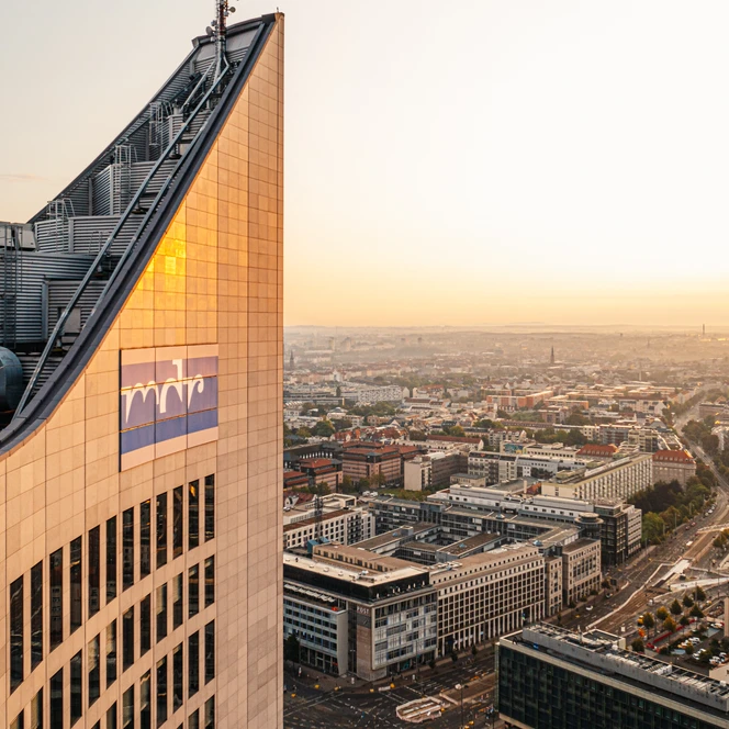 City-Hochhaus mit Aussichtsplattform - Sehenswürdigkeiten in Leipzig