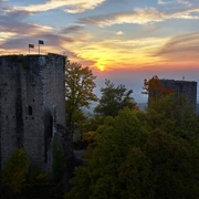 Sonnenuntergang Burg Windeck