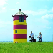 Radeln entlang des Pilsumer Leuchtturms