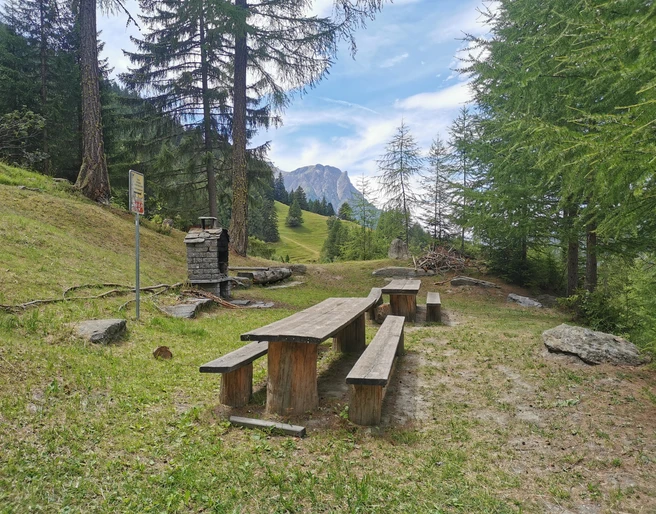 Foyer près de Berisal Feuerstelle bei Berisal