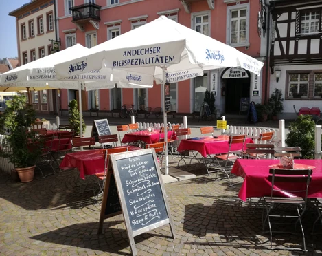 Außenbestuhlung Gasthaus Stern&Hirsch
