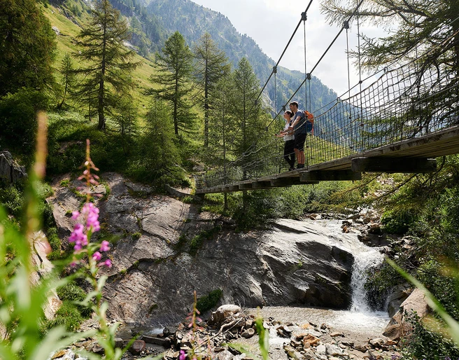 Hängebrücke Bodmer-Brücke Hängebrücke Bodmer-Brücke
