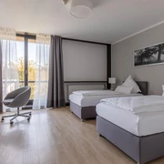 Gelbes Haus Doppelzimmer Einzelbetten1