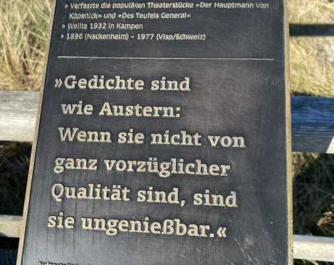 Kunststele Carl Zuckmayer Kunststele Carl Zuckmayer