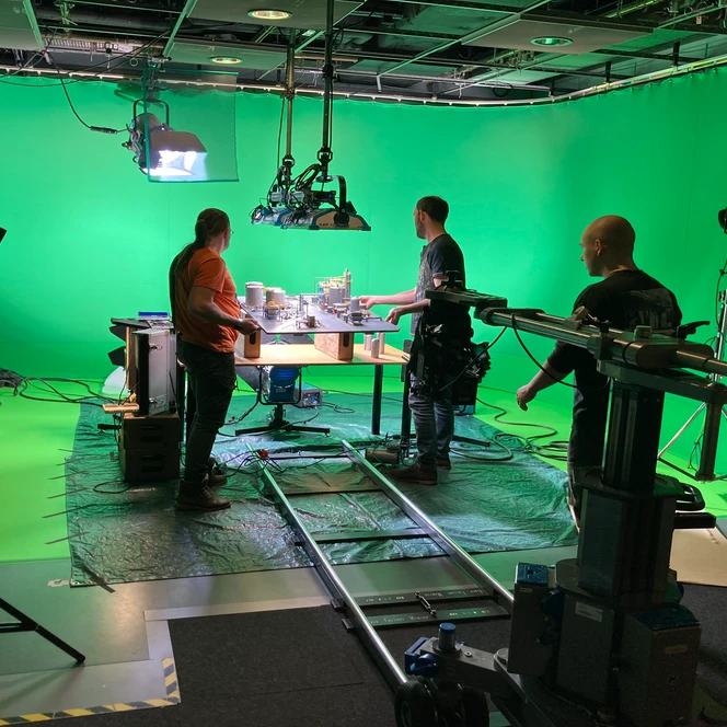 media city leipzig: Eventlocation mit Studio 4 Greenbox für Ihre Tagung & Konferenz in Leipzig