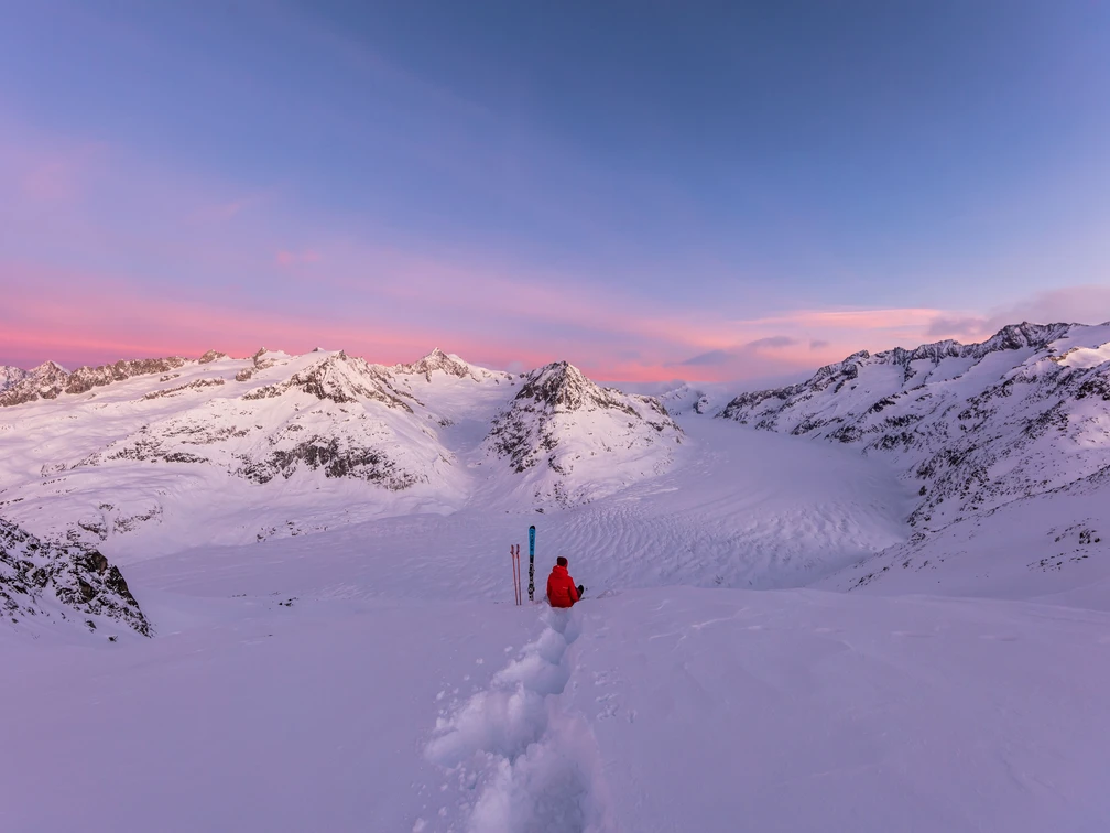 Winternews-Aletsch-Arena-2022 Key Visual Winter 2021 - Winter am Grossen Aletschgletscher