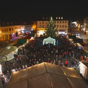 Weihnachtsmarkt in Geithain Der traditionelle Weihnachtsmarkt in Geithain. Blick vom Rathaus aus.