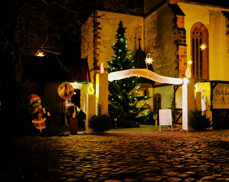 Weihnachtsmarkt Leisnig Eingang vom Weihnachtsmarkt Leisnig