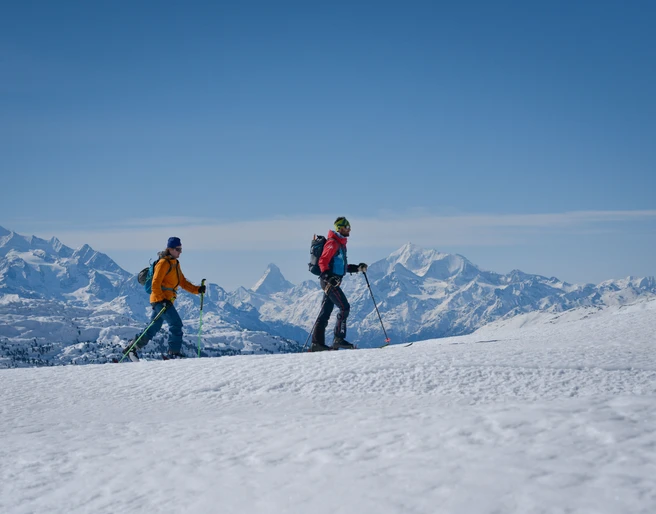 Skitour in der Aletsch Arena - Fiescheralp-Maerjela-Chatzulecher Skitour in der Aletsch Arena - Fiescheralp-Maerjela-Chatzulecher
