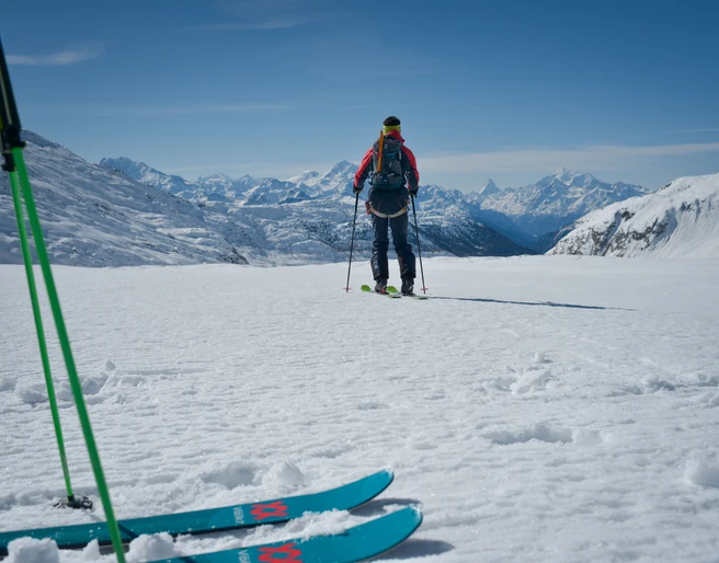 Skitour in der Aletsch Arena - Fiescheralp-Maerjela-Chatzulecher  Skitour in der Aletsch Arena - Fiescheralp-Maerjela-Chatzulecher