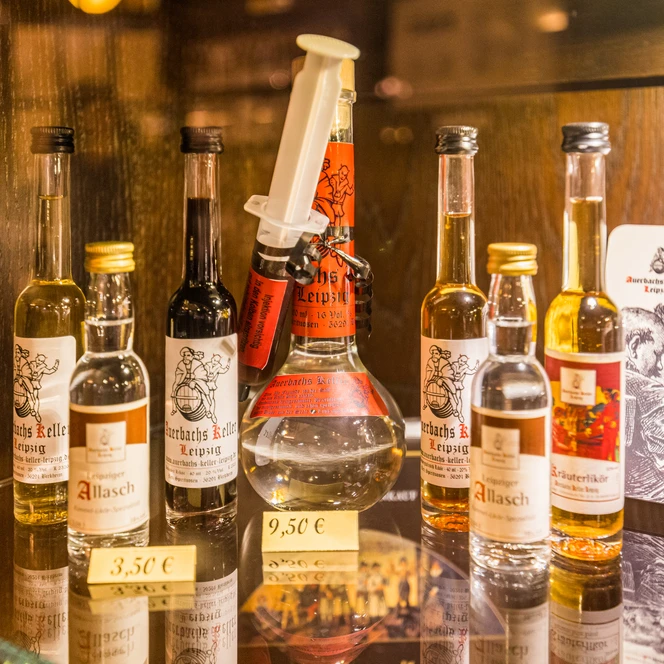 Spirituosen in Auerbachs Keller - Leipziger Spezialitäten
