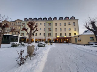 Winterstimmung am Elbhotel