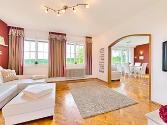 Wohnzimmer Seite Fernseher