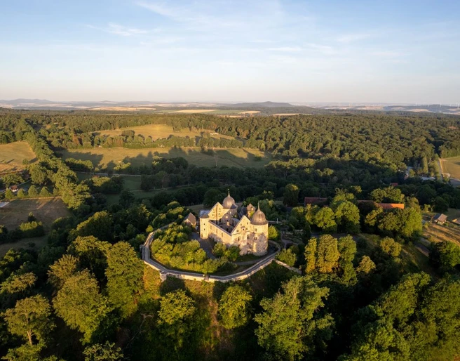 Schloss Sababurg von oben