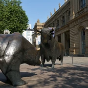 Bulle und Bär Börse