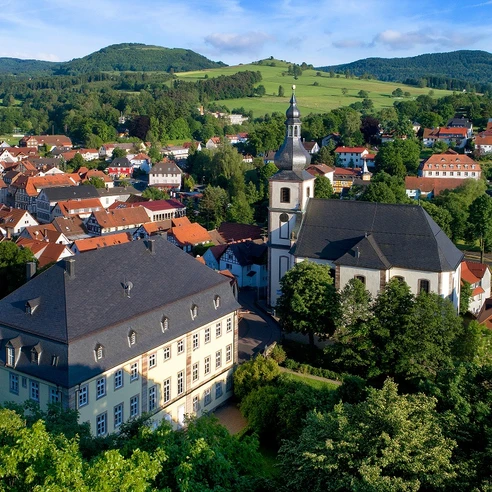 Gersfeld Ortsansichten, Blick Rodenbacher Küppel Gersfeld Ortsansichten, Blick Rodenbacher Küppel