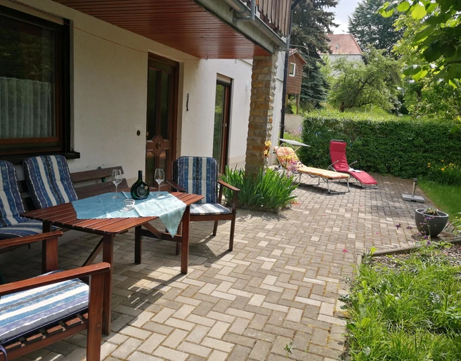 Terrasse - Ferienwohnung "Rauschenstein"