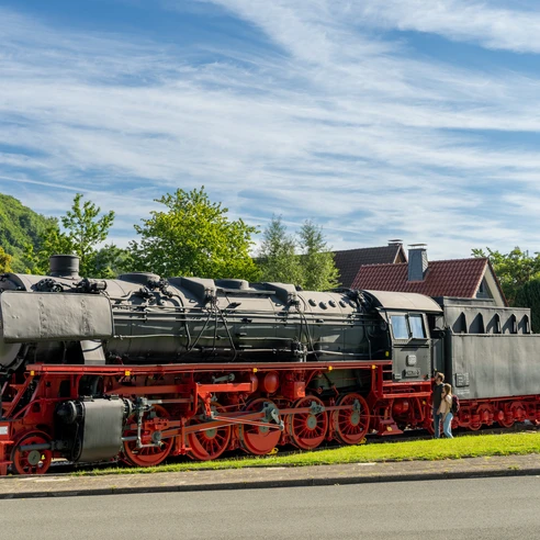 Blick auf Lokomotive in Altenbeken