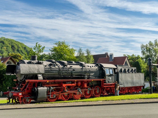 Blick auf Lokomotive in Altenbeken