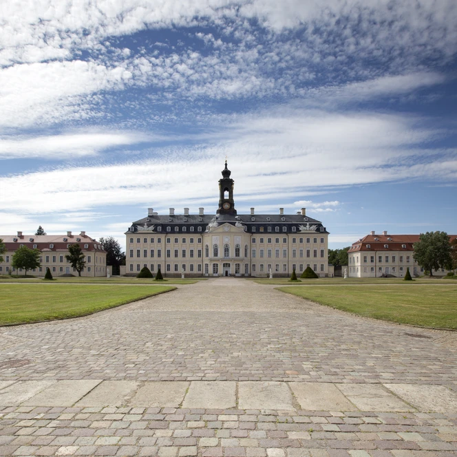 Anlage des Schloss Hubertusburg in Wermsdorf - Architektur in der Region Leipzig