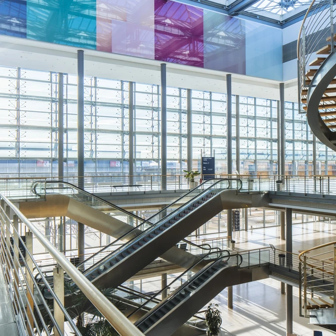 Foyer of the Congress Center Leipzig event venue | Leipzig Convention Bureau