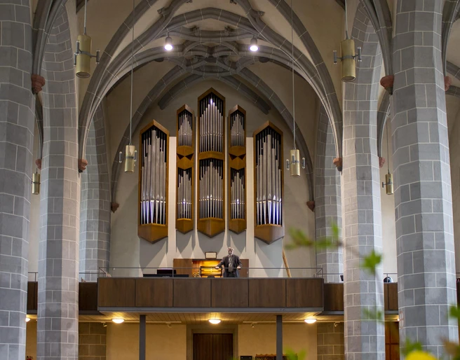 Kreutzbach-Orgel Kirche St. Marien Borna Orgelansicht