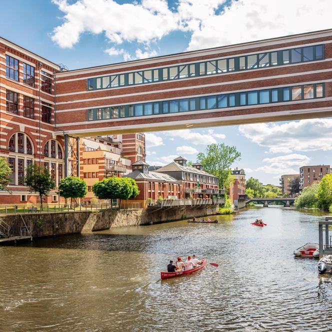 Buntgarnwerke in Leipzig Plagwitz - Architektur und Industriekultur am Kanal