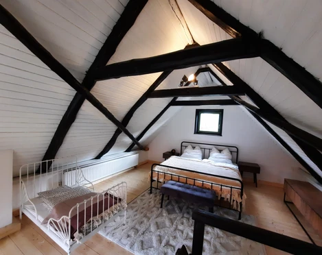 Ferienhaus Alter Speicher Schlafzimmer