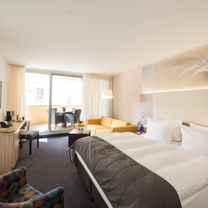 Deluxe Zimmer im Book Hotel Leipzig