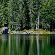 Spiegelung im Rachelsee