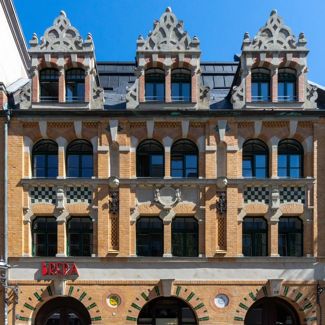 Außenansicht der Brera Serviced Apartments - Unterkünfte in Leipzig