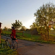 Marbecktal Fahrrad Herbst Gegenlicht