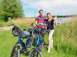 Mit dem Fahrrad am Tankumsee