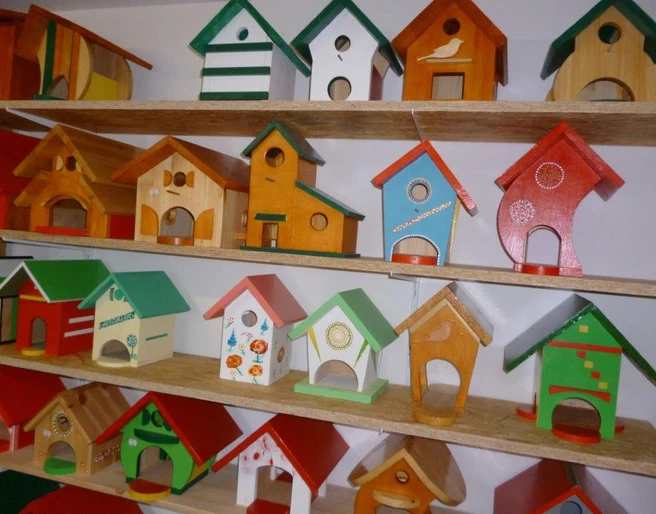 Auswahl an Vogelhäuschen