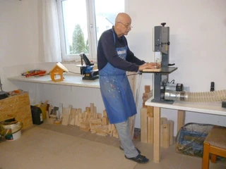 Klaus Finkbeiner bei der Arbeit