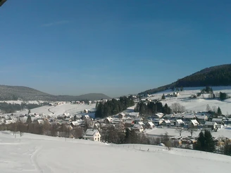 Winter, Blick vom Balkon