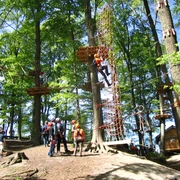 Kletterwald Nettetal Spannende parcoursen in het klimbos in het Nettetal in OsnabrückSpannende parcoursen in het klimbos in het Nettetal in Osnabrück
