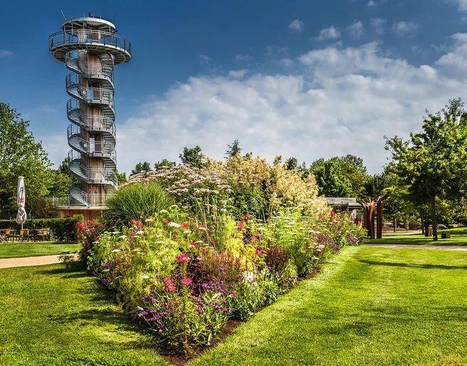 blumenband_turm Aussichtsturm