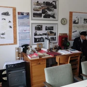 bahn_ottbergen Innenansicht von einem historischen Bahnwärterbüro
