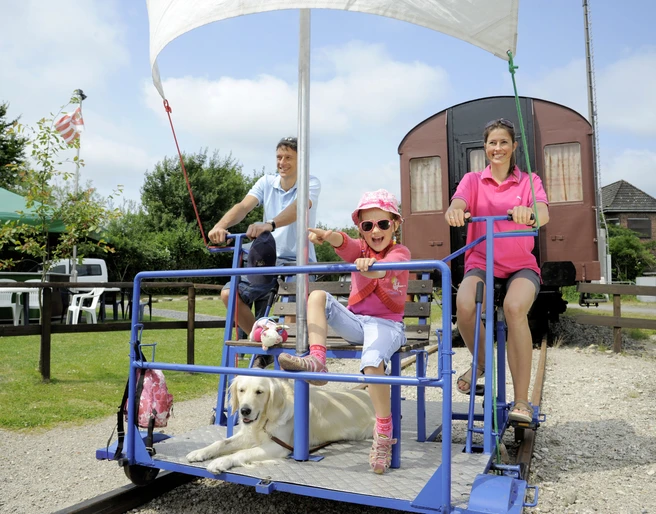 Marschenbahn-Draisine Marne