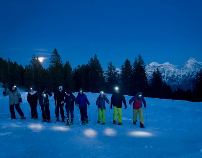 niederhorn-schneeschuhlaufen-winter-dunkel-stirnlampe-bergpanorama
