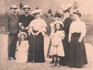 Docteur Albert Schweitzer en visite à la Grimmialp