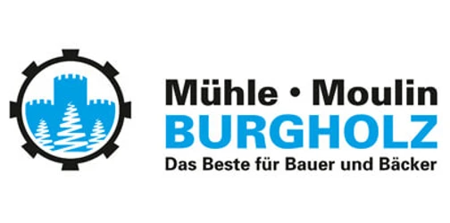 Mühle Burgholz AG Logo der Mühle BurgholzLogo of the Burgholz millLogo du moulin Burgholz