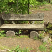 Salzgitter-Bad, Bank am Wanderweg Nr. 14 und Nr. 15