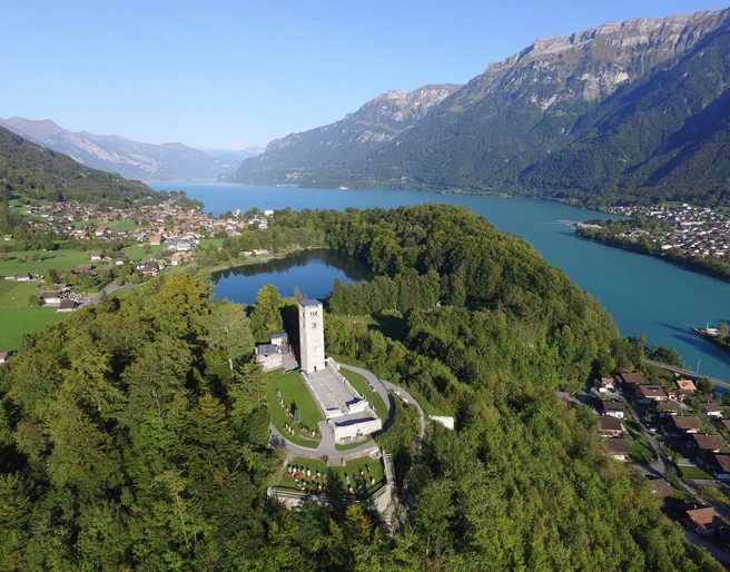 goldswil-burgruine-brienzersee-waelder-sommer